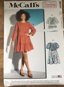 McCall Pattern  M8320,Tunic and  Dresses sizes Xs to medium  (4-14) - Picture 1 of 3