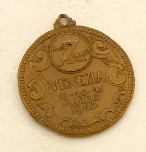 Medaglia 33 Adunata Nazionale Alpini ANA 1960 Venezia - Foto 1 di 1