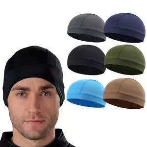 Moisture Sweat Wicking Cooling Dome Skull Cap Helmet Liner Beanie Cycling Hat - Picture 1 of 24