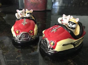 Shaker in ceramica sale e pepe retrò ""Cattitude"" gatti freschi nuovi con scatola - Foto 1 di 10