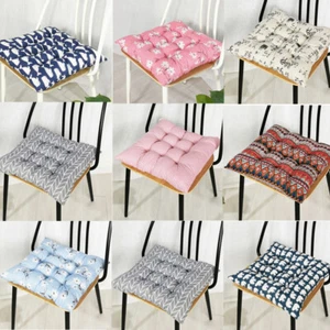 Soft Chair Seat Cushions Pads With Tie Dining Room Garden Kitchen Indoor Outdoor - Picture 1 of 22
