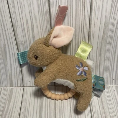 Mary Meyer Taggies Bunny 6" Mordedor de bebé Sonajero Anillo de dentición Peluche Juguete de peluche Foto 1 de 4
