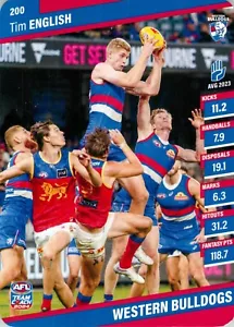 2024 Western Bulldogs AFL TeamCoach Card - Tim English - Picture 1 of 3