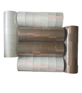 36 Rolle Paket-Klebeband 66m x 48mm Transparent Braun Klar Packband Kartonkleber - Bild 1 von 6