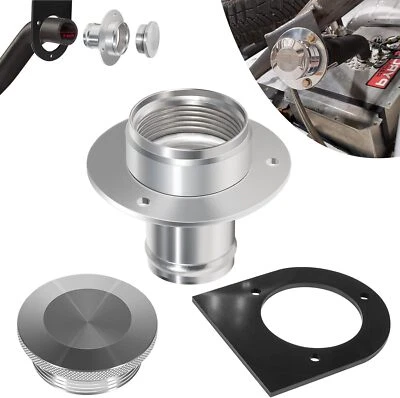 17-2530 Aluminum Fuel Tank Filler Neck, Gas Cap And Weld-On Steel Bracket Foto 1 de 4