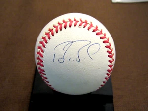 BARRY BONDS SAN FRAN GIANTS PIRATES SIGNED AUTO VINTAGE OL BASEBALL JSA BEAUTY - Picture 1 of 3