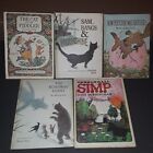 Lot de livres originaux pour enfants des années 5-1960 ; chat/violon, Sam Bang, Fletcher, Runawa