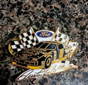 Rusty Wallace Miller Genuine Draft Penske Ford NASCAR Enamel Hat Pin Racing - Picture 1 of 3