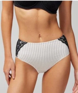 SOMA VANISHING TUMMY W/LACE MODERN BRIEF PANTIES CHIC SQUARE DOTS SIZE XL - Picture 1 of 2