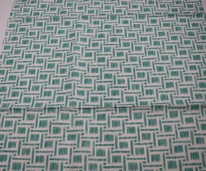 Brunschwig & Fils 36"x25" Tela Remanente "Impresión Mira" Color Aqua Italia - Imagen 1 de 6