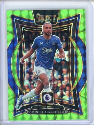 2023-24 Select Premier League Mezzanine Dominic Calvert-Lewin Neon Prizm /125 - Image 1 of 2