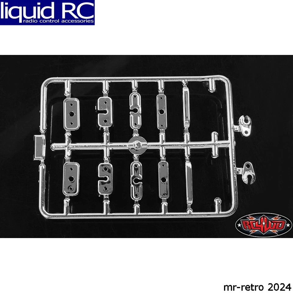 RC4WD Z-B0104 Rc4WD Chevy Blazer Chrome Handles and LED Holder Parts Tree - Image 1 of 1