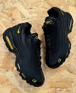 Corteiz x Nike Air Max 95 ‘Honey Blacks’ - Black/Yellow UK 10 - Picture 1 of 5
