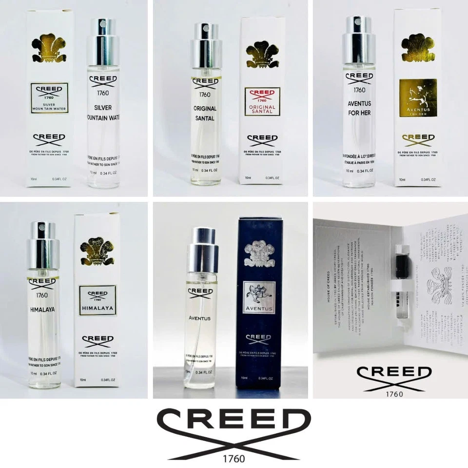 NEW Creed Perfume Authentic Designer Travel Spray 10ml/0.34oz - Choose Your - Image 1 of 1