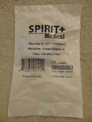 Filtro ultrafino Spirit Medical Philips Respironics Dream Station 2 CF-1142828-2 Foto 1 de 2