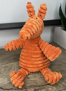 Jellycat Cordy Roy Aardvark Anteater 11” Plush Orange Ribbed Corduroy Stuffed - Picture 1 of 8