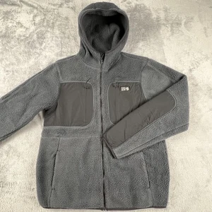 Mountain Hardwear Hicamp Fleecejacke Herren Small grau Kapuze durchgehender Reißverschluss OM4479 - Bild 1 von 12
