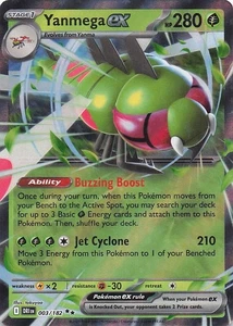 Yanmega ex - Doble Raro Holo SV10: Destined Rivals 003/182 casi nuevo - Imagen 1 de 2