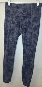 Athleta Powervita Salutation Leggings Damen Gr. XS blau Batik 7/8 Knöchel - Bild 1 von 9
