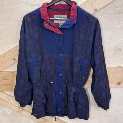 Chaqueta Tourney De Colección Para Mujer Mediana GORE-TEX Impermeable A Cuadros Exterior Años 90 Foto 1 de 4