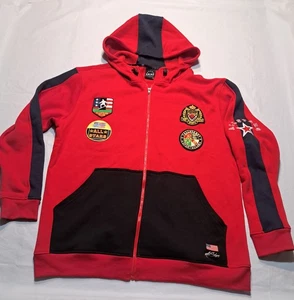 Krisp NYC ALL STARS Sudadera con Capucha XL Parches Club Deportivo Cordón, Bolsillos - Imagen 1 de 10