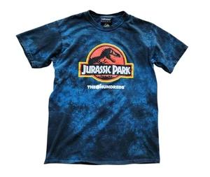 The Hundreds x Jurassic Park T-Shirt Herren mittelblau schwarz Batik Kurzarm - Bild 1 von 4
