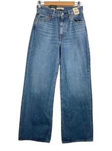 Jeans Levis Ribcage gamba larga vita alta boho anni 90 old money tg 26 - Foto 1 di 10