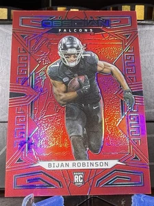 2023 Bijan Robinson Panini Obsidian Red Flood Electric Etch Rookie #105 2/90 - Bild 1 von 2