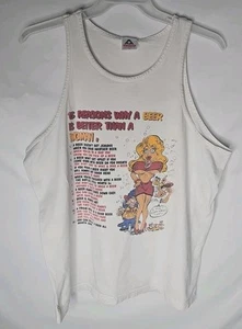 Vintage Bier T-Shirt Humor "15 Gründe, warum ein Bier besser ist als eine Frau" Herren XL lustig - Bild 1 von 6