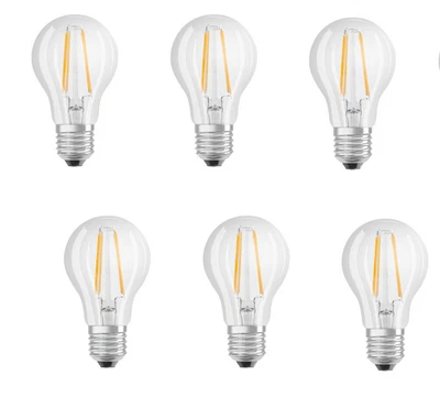 6x Osram LED Star Classic A 75 Birne E27 warmweiß 8W = 75W EEK:D (Spektrum A-G) - Bild 1 von 3