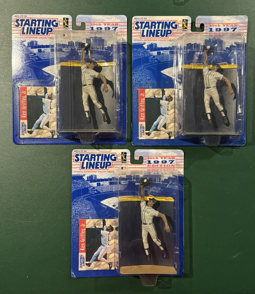 1997 Стартовый состав Ken Griffey Jr. Seattle Mariners 10-й год бейсбол MLB новый - Изображение 1 из 1