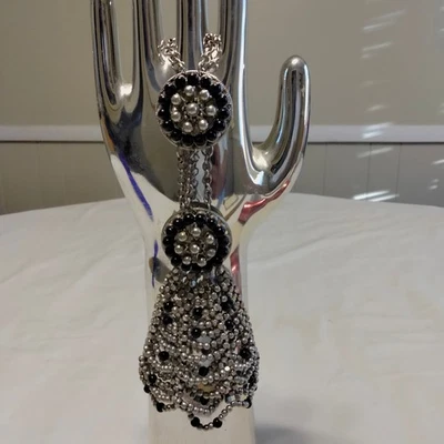 Браслет ручной Iris Apfel & Bajalia черный и серебристый Panja  - Изображение 1 из 4