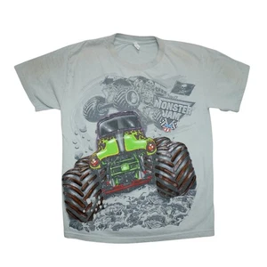 Vintage Monster Jam Grave Digger T-Shirt – Size M – Distressed Graphic Tee - Picture 1 of 6