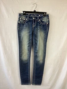 Miss Me Skunny Jeans Damen Größe 26 dunkle Waschung JP5521S verzierte Nähte - Bild 1 von 7
