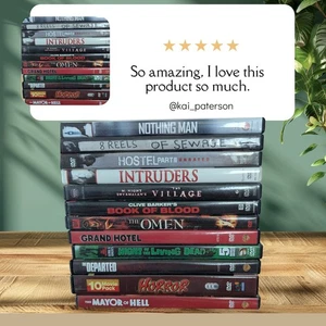 12 Horror DVD Movies Cult Classics Intense Drama Some Older Living Dead Village  - Picture 1 of 4