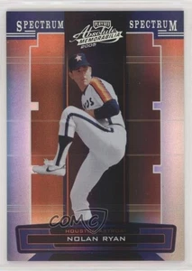 2005 Playoff Absolute Memorabilia Spectrum Argento /150 Nolan Ryan #166 HOF - Foto 1 di 3