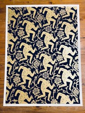 SHEPARD FAIREY Obey x CLEON PETERSON Pattern of Corruption 2015 SIGNED Print Gld