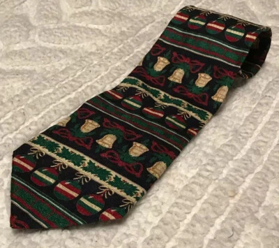 Campanas adornos navideños corbata Bergere para hombre Foto 1 de 4