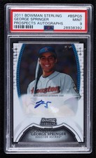 2011 Bowman Sterling Prospect Auto George Springer #BSP-GS PSA 9 MINT Auto