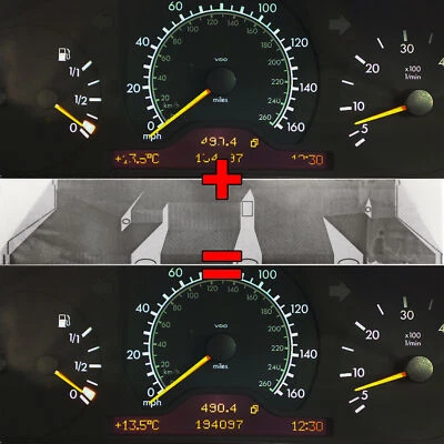 Tacho Display Pixel Reparatur Folie passend für Mercedes E-Klasse W210, S210 - Bild 1 von 3