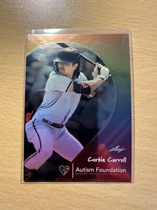 2023 Leaf Autism Foundation #5 CORBIN CARROLL Arizona Diamondbacks #284/1000 - Picture 1 of 2