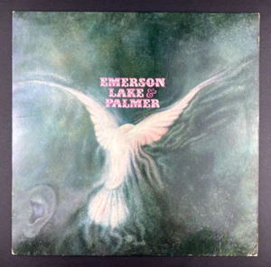 Emerson Lake & Palmer S/T 70s Classic Rock Prog vinyl record LP EX - Foto 1 di 3
