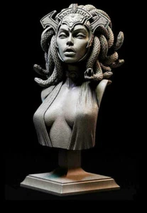 Kit modellino figure stampa 3D BUSTO 60 mm sexy ragazza medusa fantasia non dipinta - Foto 1 di 12