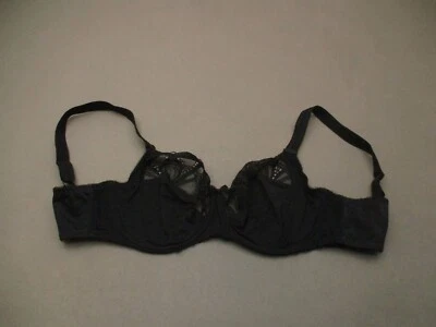 Sujetador 32H Fantasie para mujer negro sin forro de encaje con aros cierre trasero Demi 6S Foto 1 de 4