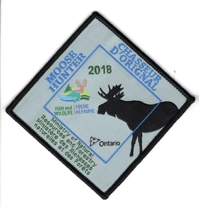 Parche de cazador de alces Ontario MNR 2018 - Michigan DNR ciervo - oso - alce - cresta - pez - Imagen 1 de 1
