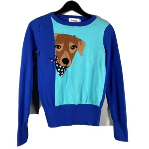 LOUCHE London Blue Long Sleeves DONNY Pullover Sweaters Girls Size 10 - Picture 1 of 8