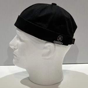 Gegeen Domog Docker Gorra Sombreros Gorra Calavera Sin Ala Gorro Prendedor Negro - Imagen 1 de 10