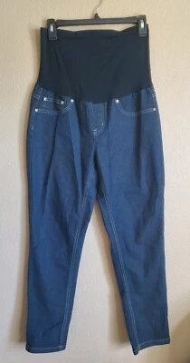 Jeans, Blue, Size L, Maternity, Used, Decorative Pockets, Bella Vida - Image 1 of 4