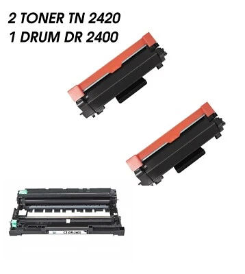 FIRST QUALITY KIT 2 Toner TN-2420 + 1 Drum DR-2400 Compatibili Brother MFC-L2710DN / L2710W