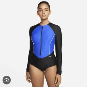 Nike Hydralock Sculpt Solid Long Sleeve One Piece NWT Small - Picture 1 of 7